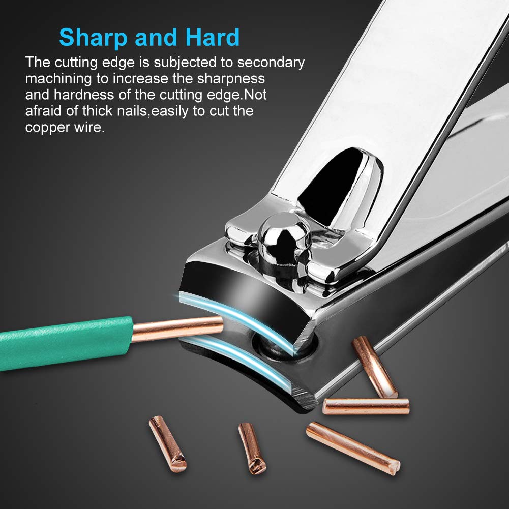 Professional 18-Piece Stainless Steel Manicure Pedicure Kit with Travel Case