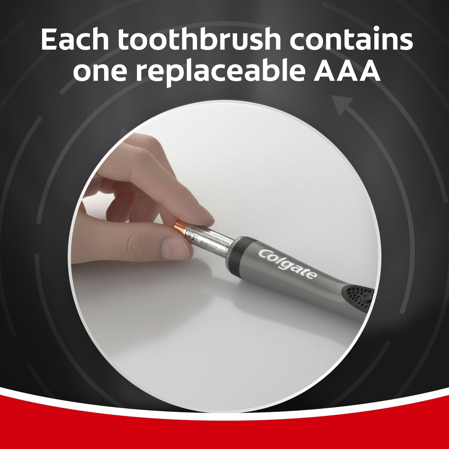 Colgate 360 Vibrate Charcoal Battery Powered Electric Toothbrush with Soft Bristles, 1 Pack