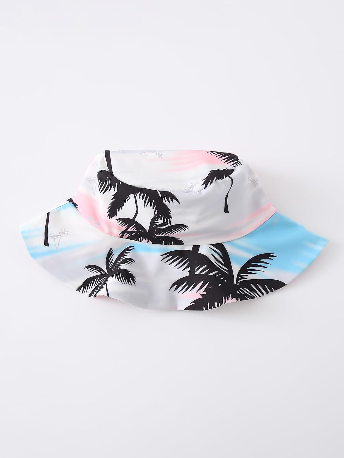 Boy Shorts Sets Summer Hawaii Outfit Palm Print Short Sleeve T-Shirt and Drawstring Cotton Shorts with Pockets