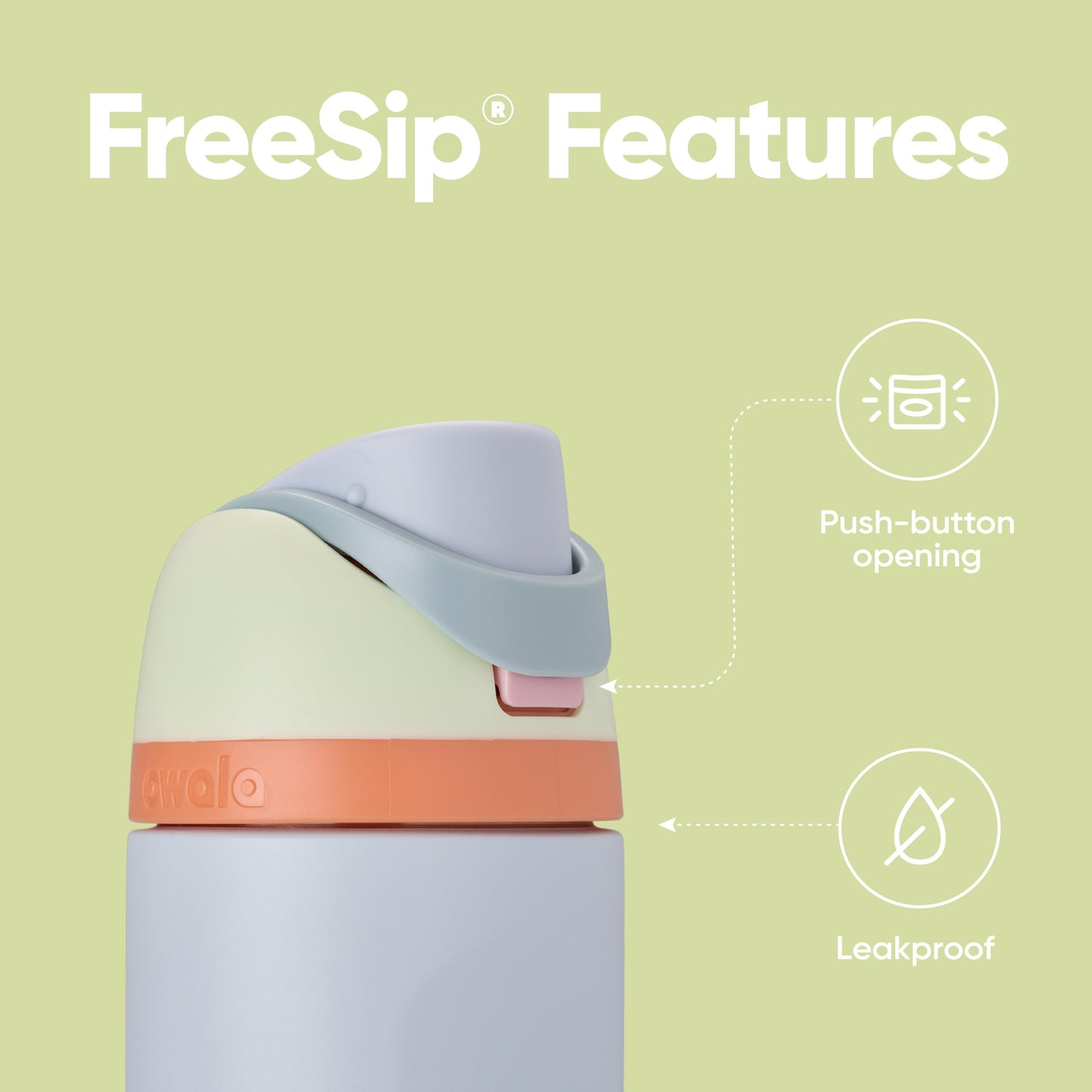 Owala FreeSip Insulated Stainless Steel Water Bottle with Straw, BPA-Free Sports Water Bottle, Great for Travel, 24 Oz, Denim - EBS PLATFORM INC.