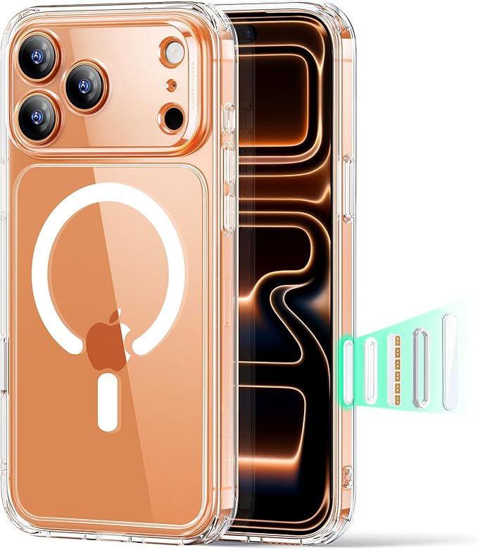 ESR iPhone 17 Pro Max Clear Case: MagSafe, Camera Control, Military-Grade Protection