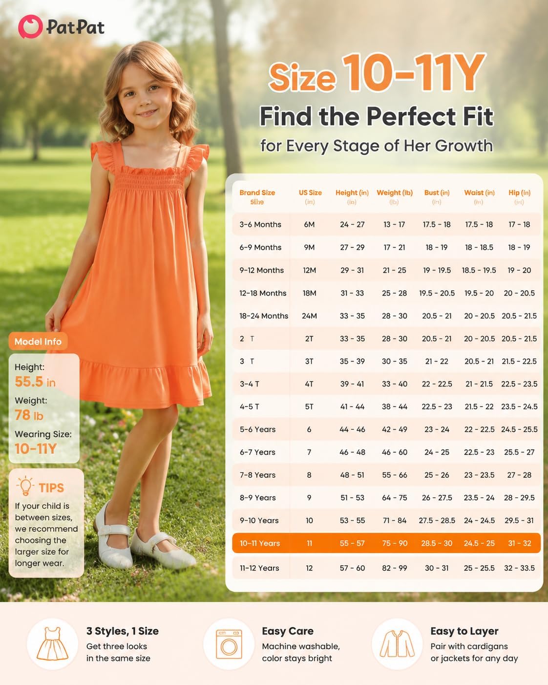 PATPAT Multipack Girl Toddler Dresses Sleeveless Flamingo Striped Toddler Casual Dresses Multicoloured
