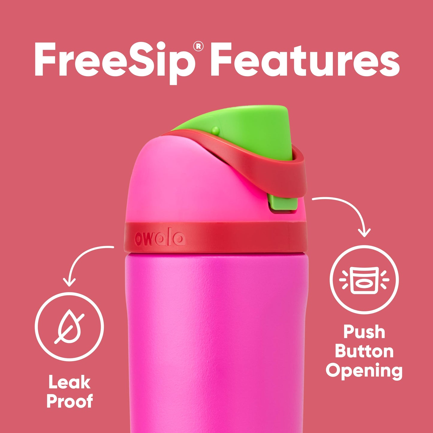 Owala FreeSip Insulated Stainless Steel Water Bottle with Straw, BPA-Free Sports Water Bottle, Great for Travel, 24 Oz, Denim - EBS PLATFORM INC.