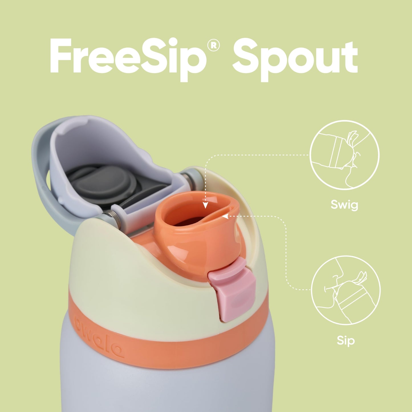 Owala FreeSip Insulated Stainless Steel Water Bottle with Straw, BPA-Free Sports Water Bottle, Great for Travel, 24 Oz, Denim - EBS PLATFORM INC.