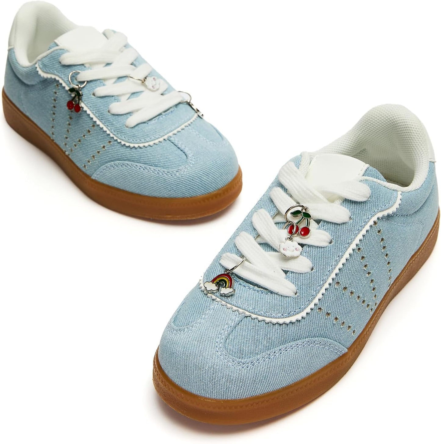 FabKids Kids Sneakers Boys Girls White Shoes Low Top Lace Up Footwear for Toddler Little Kid Big Kid