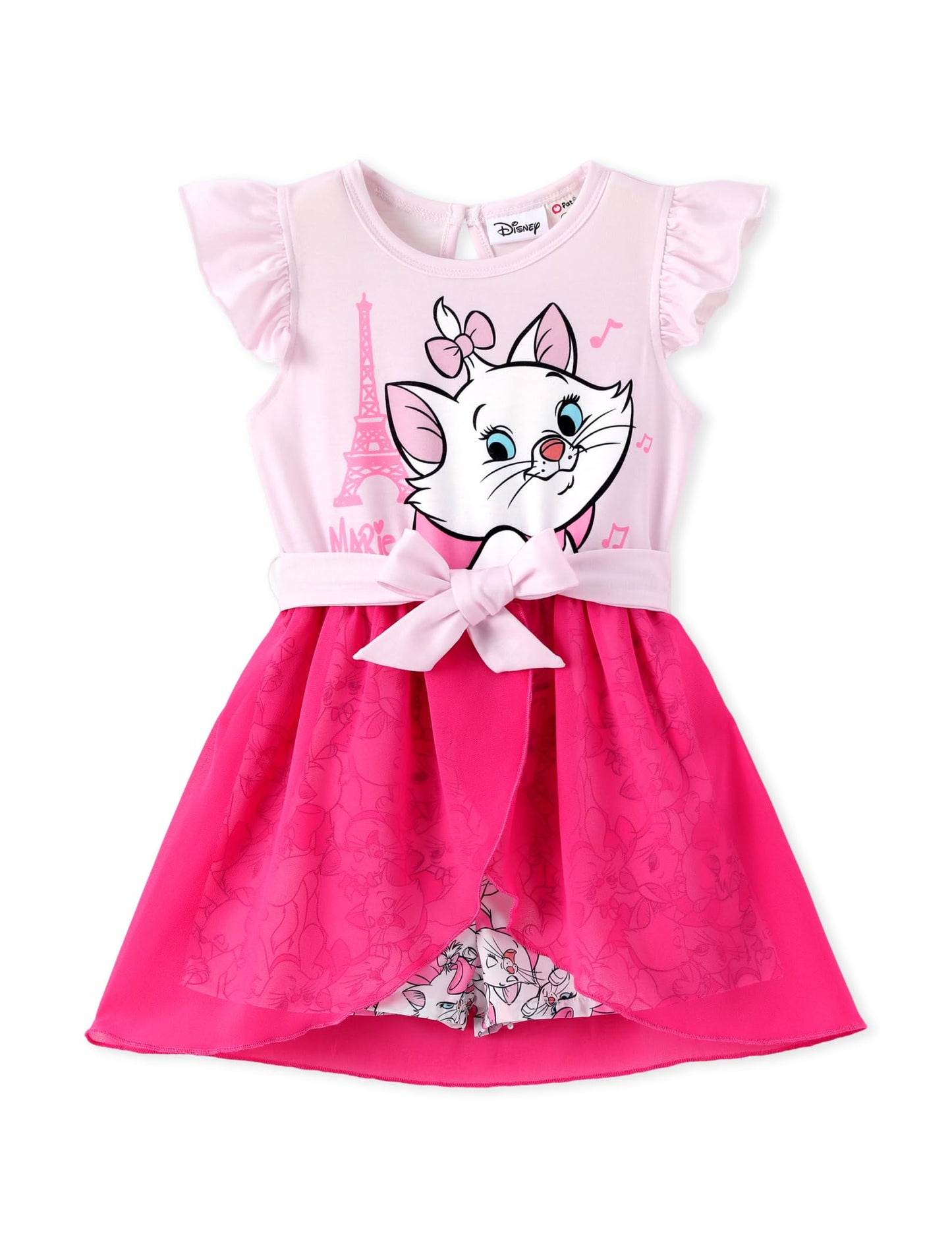Disney Princess Frozen Elsa Minnie Mouse Stitch Toddler Girl Romper With Skirt Overlay Summer Jumpsuit with Bow 2-6 Years