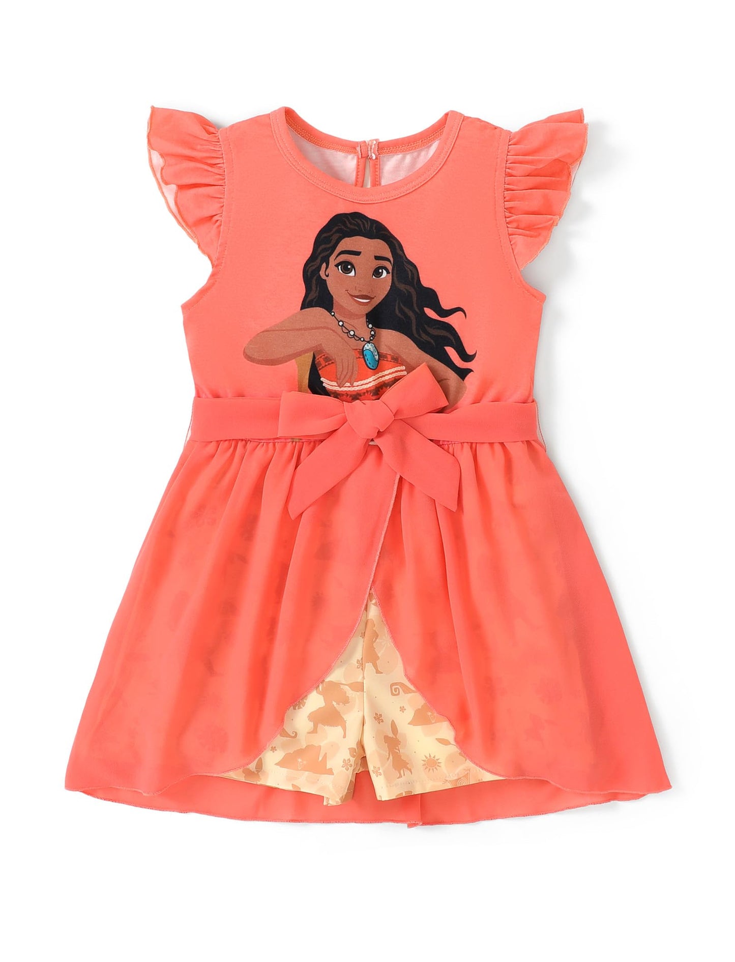 Disney Princess Frozen Elsa Minnie Mouse Stitch Toddler Girl Romper With Skirt Overlay Summer Jumpsuit with Bow 2-6 Years