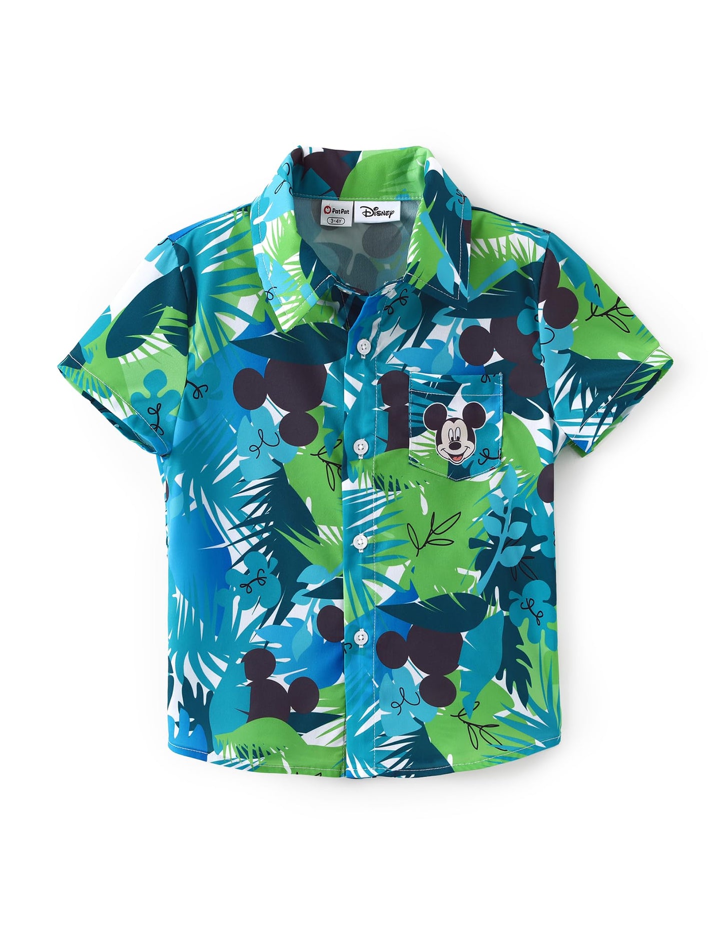 Disney Marvel Spiderman Cars Stitch Star Wars Mickey Boys Hawaii Shirt Button Up Dress Shirts Short Tropical Shirt Kids 2-13Y