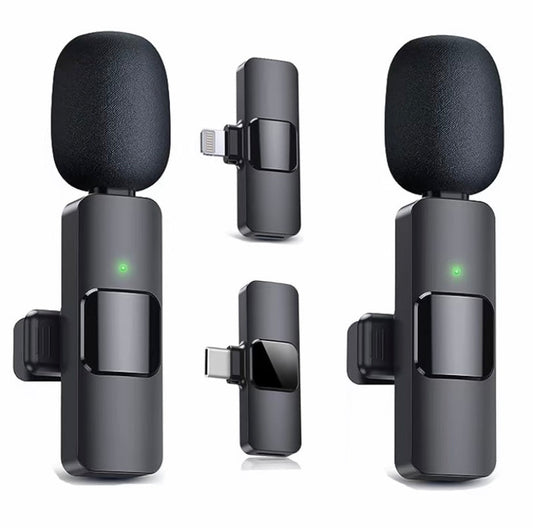 Wireless Lavalier Microphone, Type - C IPhone 15, 16, Rechargeable Wireless Microphone For Video Recording, Game Live Streaming, Interview, Vlog