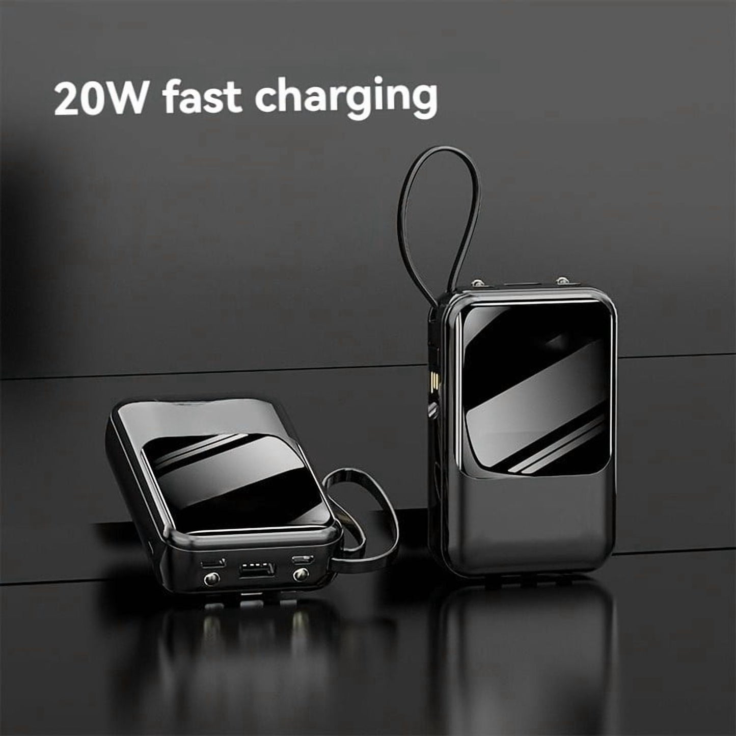 20000mAh Small Power Bank, 20W Charging Portable Power Bank, Slim Portable Charger LED Display, Small External Battery Pack Mobile Phone Charger, Holiday Gifts, Large Capacity