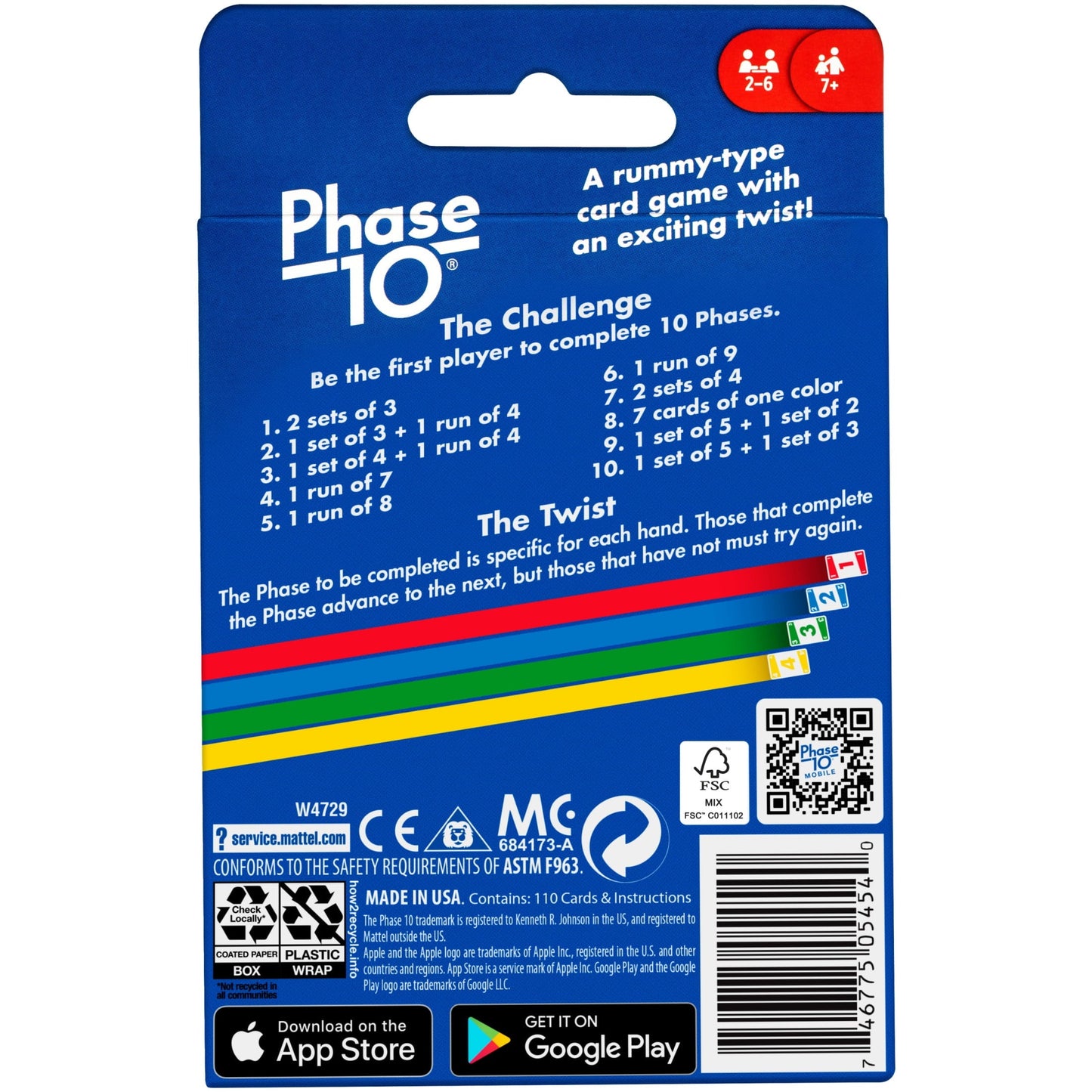 Phase 10 Card Game, Family Game for Adults & Kids, Challenging & Exciting Rummy-Style Play
