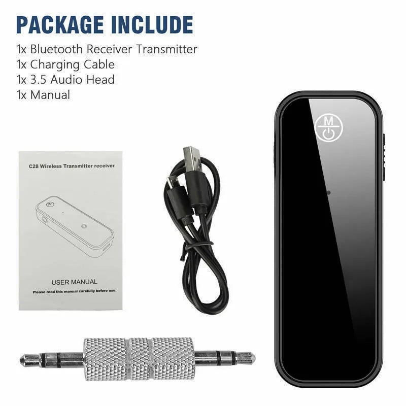 USB Wireless Bluetooth 5.0 Transmitter Receiver 2in1 Audio Adapter 3.5mm Aux Car - EBS PLATFORM INC.