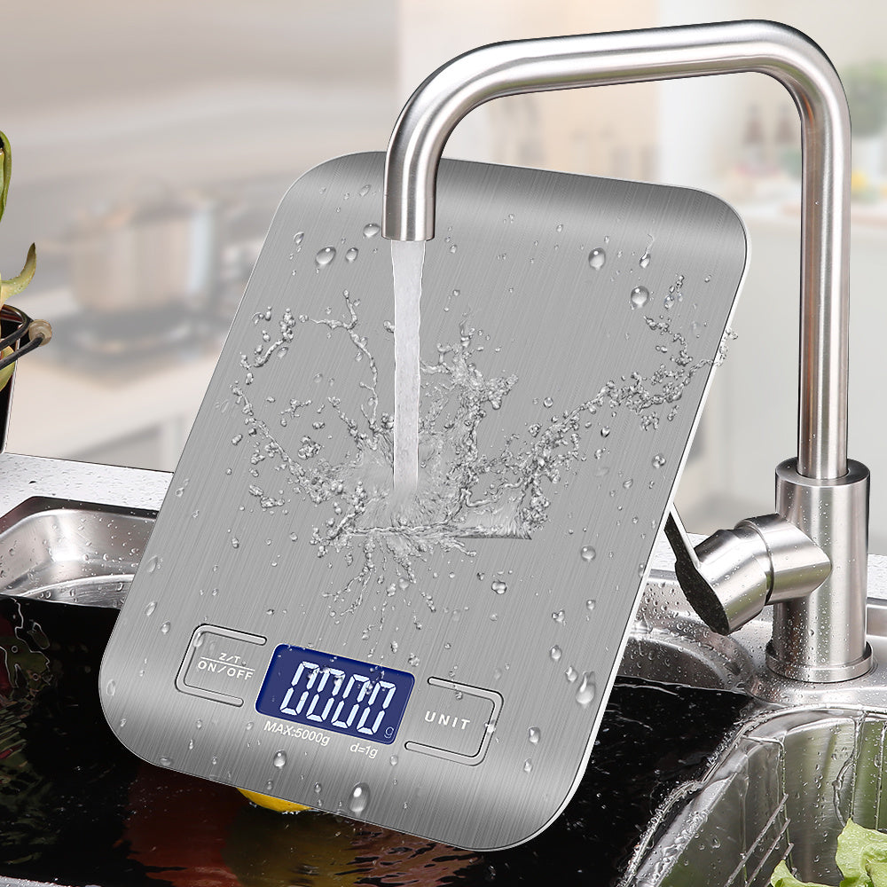 Digital Electronic Kitchen Food Diet Postal Scale Weight Balance 5KG 1g 11lb Kitchen Scales Stainless Steel Weighing For Food Diet Postal Balance Measuring LCD Precision Electronic - EBS PLATFORM INC.