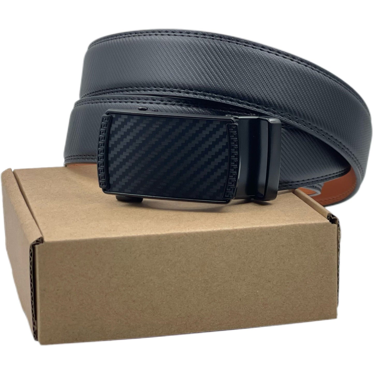 Men's Leather Belt Versatile Cowhide Automatic Buckle - EBS PLATFORM INC.