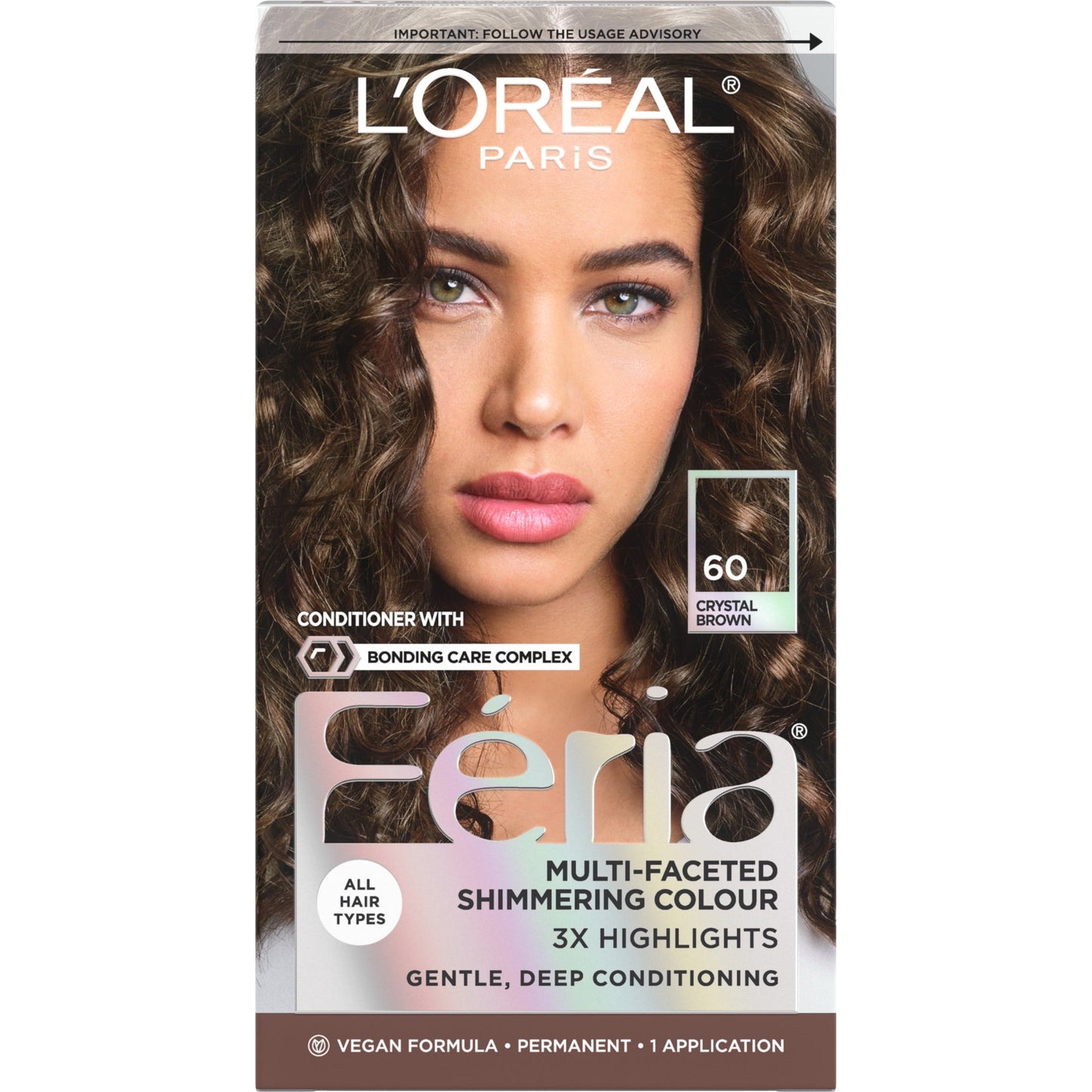 L'Oreal Paris Feria Shimmering Permanent Hair Color, R57 Cherry Crush, 1 Kit