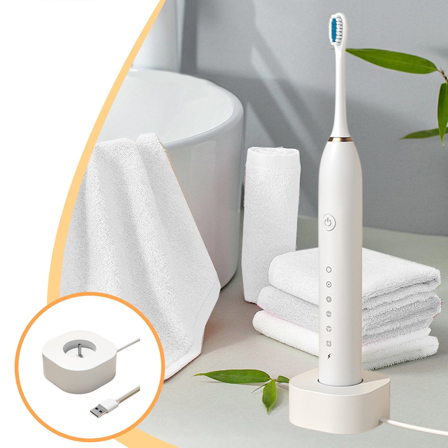 Nsxcdh Electric Toothbrush USB Charging Base,Fast Charger Dock for Toothbrush Handle with Overheat Protection Seasonal