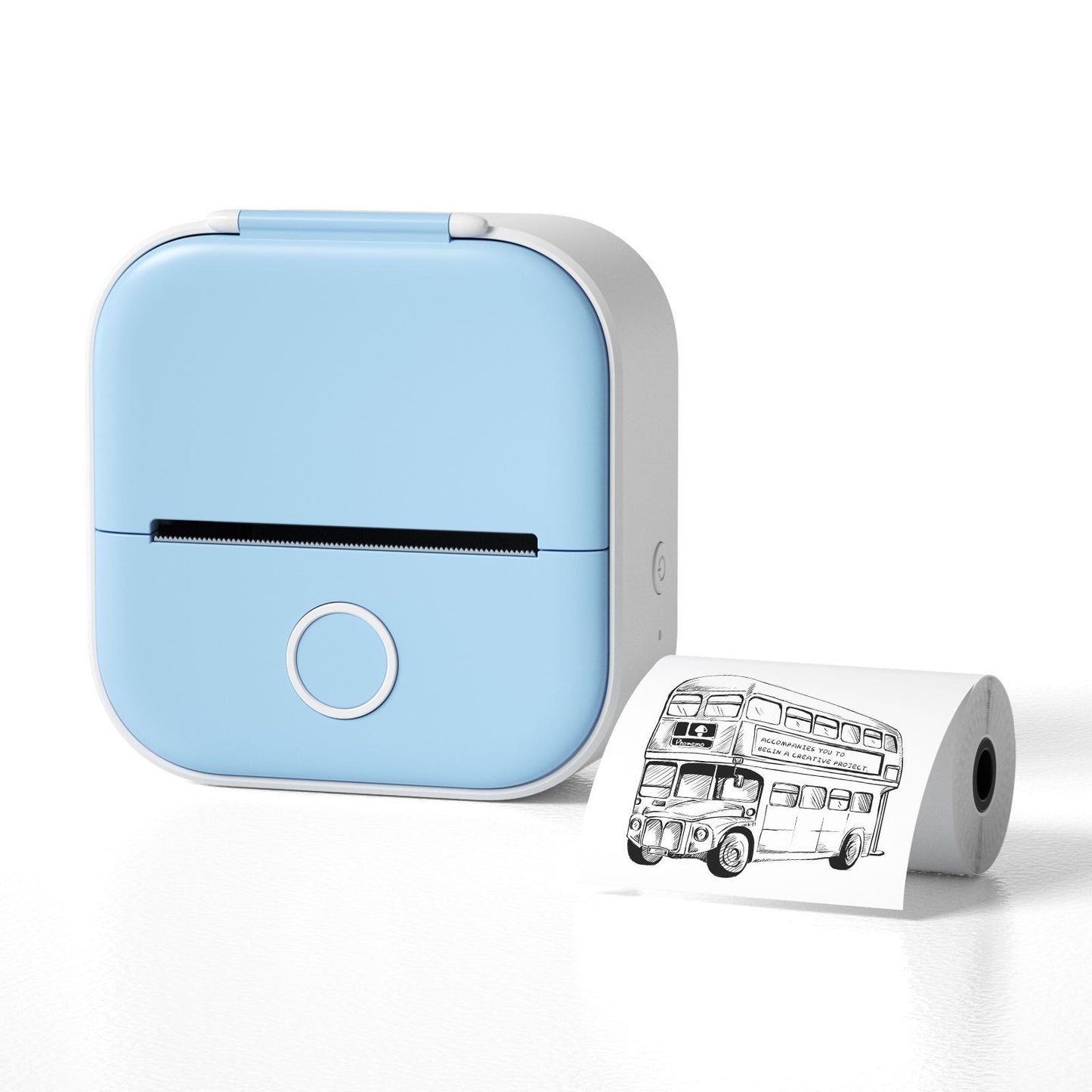 Portable Mini Thermal Label Printer Home Photo Printer Student Wrong Question Printer Bluetooth-compatible Mini Label Printer Price Tag - EBS PLATFORM INC.