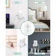 Surge Protector Outlet Extender - Addtam 5-Outlet Splitter with 4 USB Wall Charger(2 USB-C Ports), Multi Plug Outlet Power Strip for Home, Dorm Room Essentials