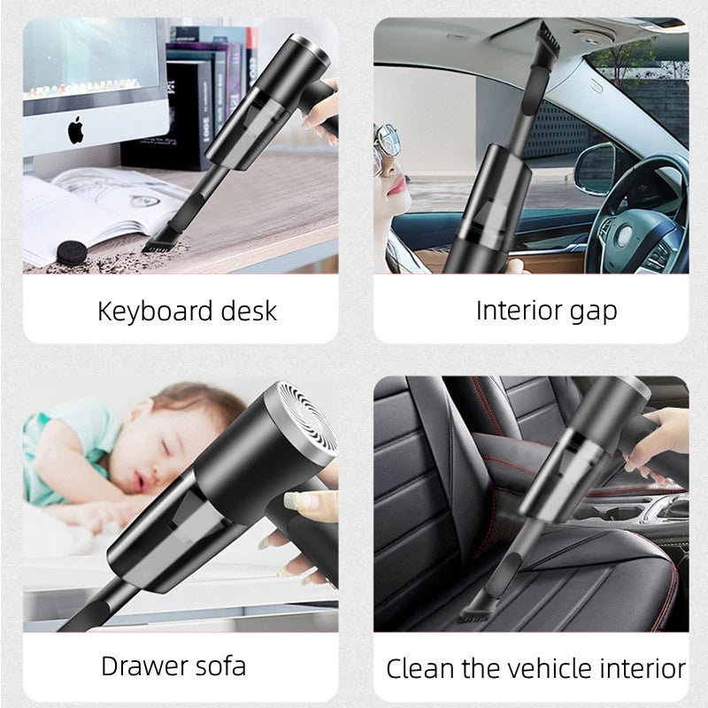 120W Cordless Handheld Vacuum Cleaner Small Mini Portable Car Auto Home Wireless - EBS PLATFORM INC.