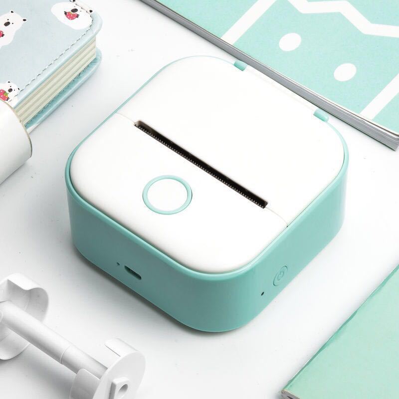 Portable Mini Thermal Label Printer Home Photo Printer Student Wrong Question Printer Bluetooth-compatible Mini Label Printer Price Tag - EBS PLATFORM INC.