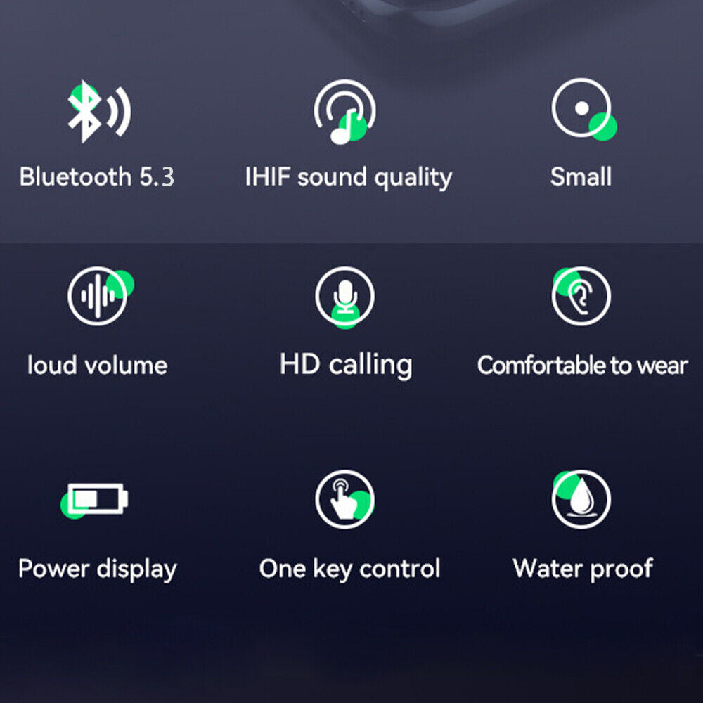 Bluetooth 5.3 Headphones In Ear Wireless TWS Sport Headphones IPX-5 With Microphone De - EBS PLATFORM INC.