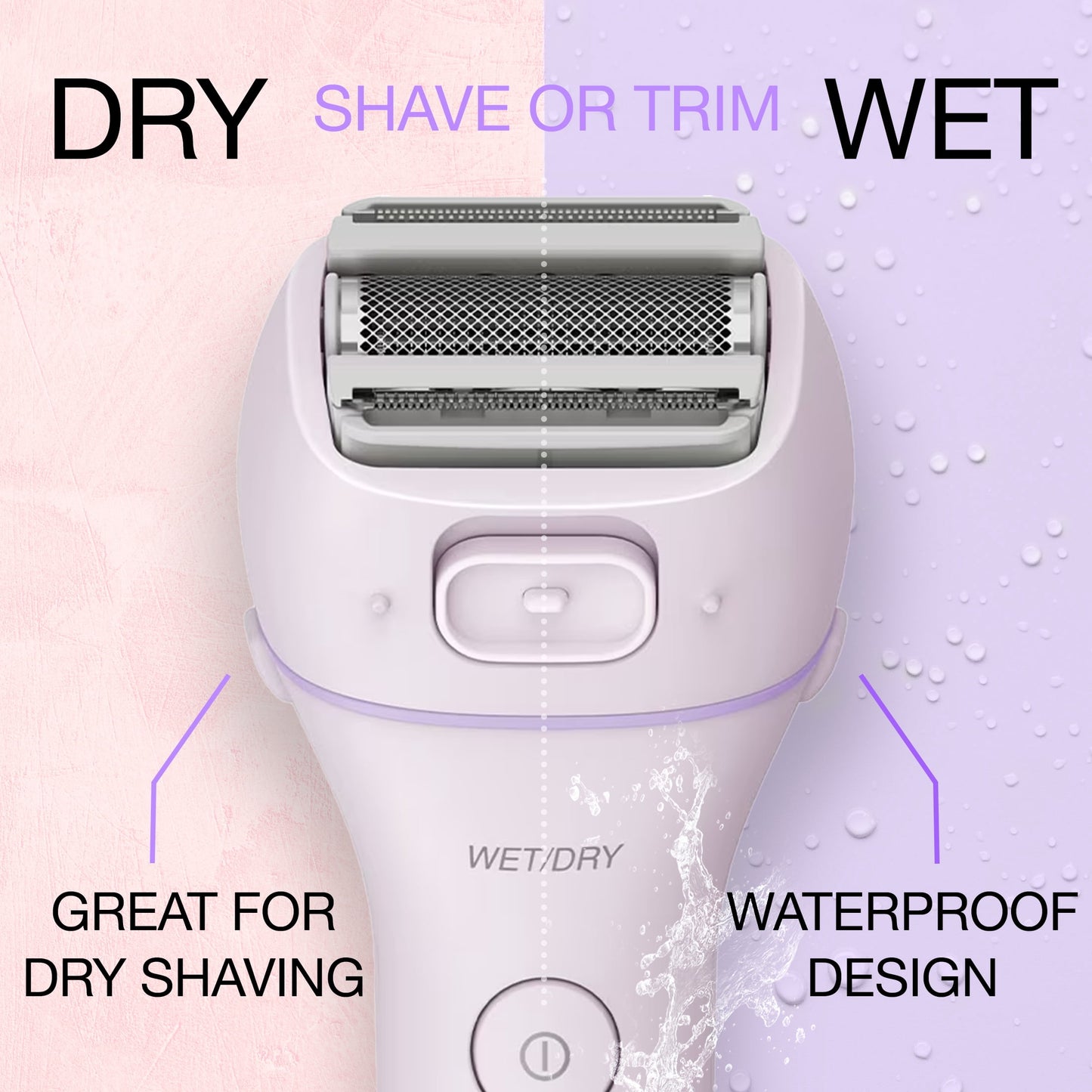 Panasonic ES-WWL6A 3-Blade Wet/Dry Women's Electric Shaver with Pop-up Trimmer