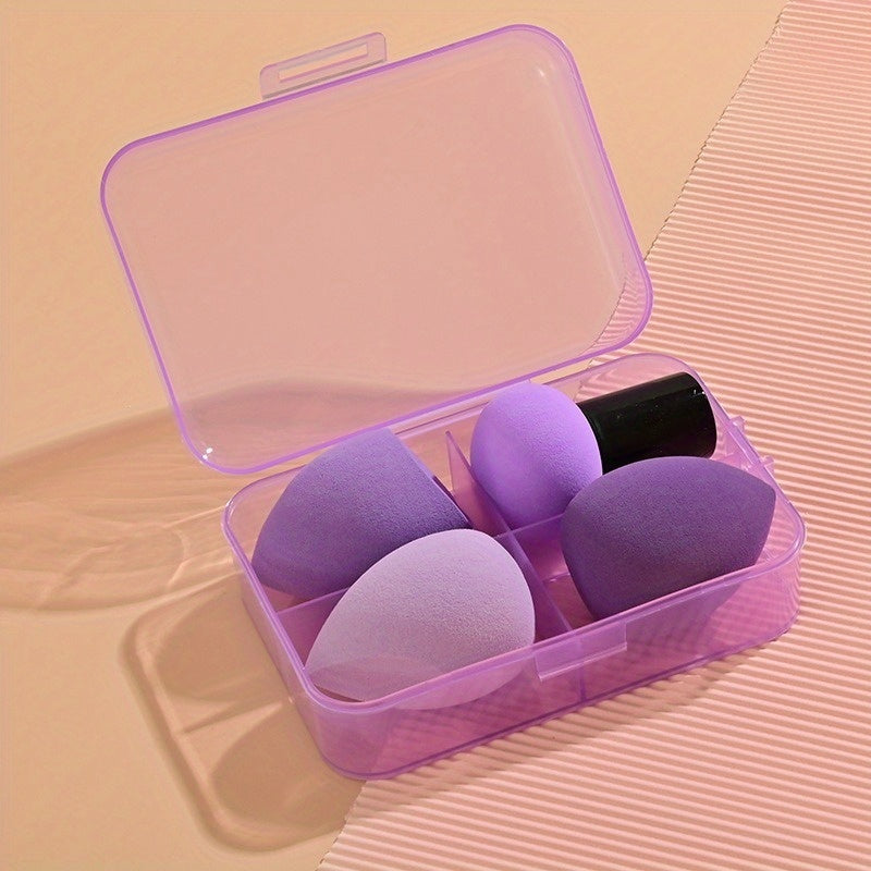 Beauty Egg Drop Gourd Diagonal Cut Powder Puff Super Soft And Snug, No Powder To Eat Makeup Egg Mushroom Head Set