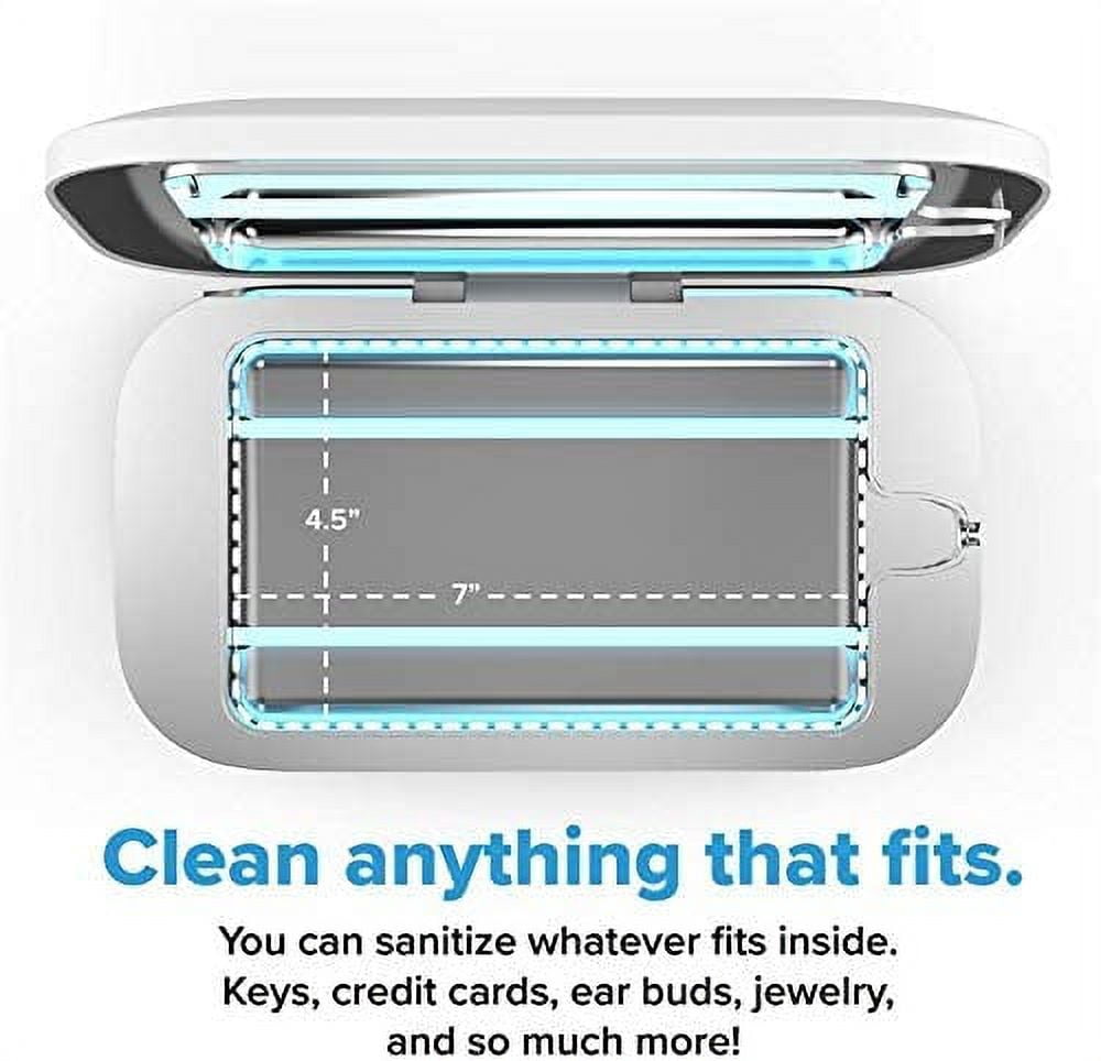 PhoneSoap Pro UV Charger with Universal Charging for Smartphones - White