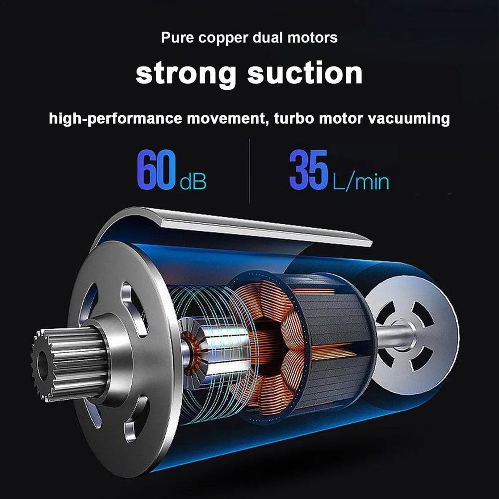 120W Cordless Handheld Vacuum Cleaner Small Mini Portable Car Auto Home Wireless - EBS PLATFORM INC.