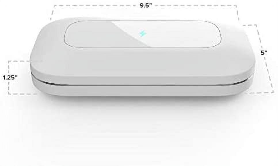 PhoneSoap Pro UV Charger with Universal Charging for Smartphones - White