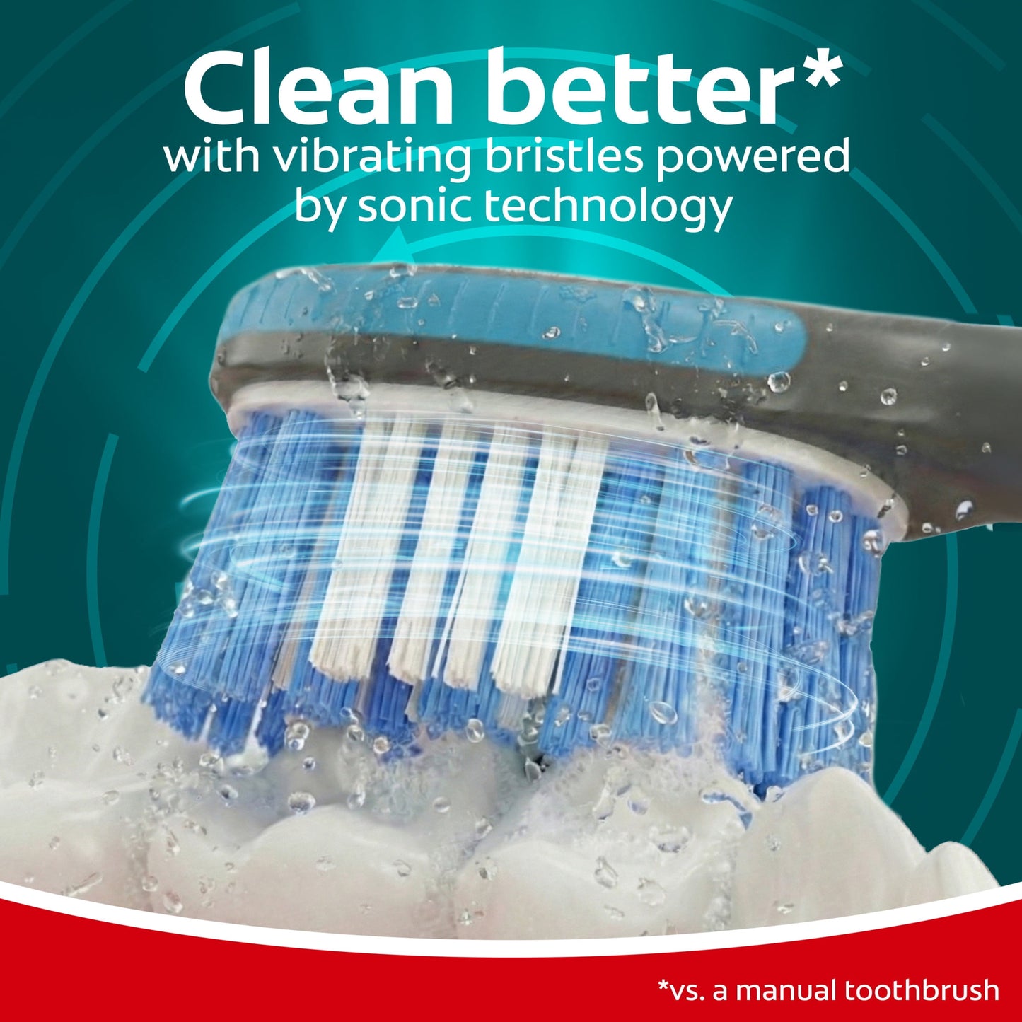 Colgate 360 Vibrate Deep Clean Battery Powered Electric Toothbrush with Soft Bristles, 1 Pack