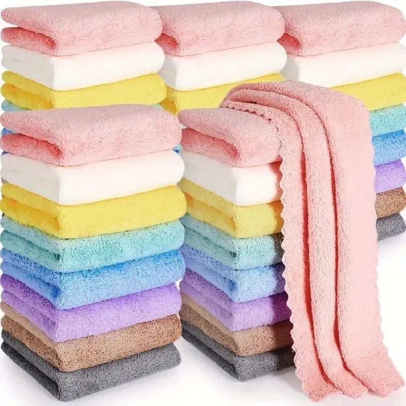 20 Solid Color Towels, Super Absorbent & Quick-drying, Suitable For Home, Office And Travel - EBS PLATFORM INC.