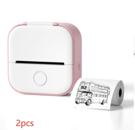 Portable Mini Thermal Label Printer Home Photo Printer Student Wrong Question Printer Bluetooth-compatible Mini Label Printer Price Tag - EBS PLATFORM INC.