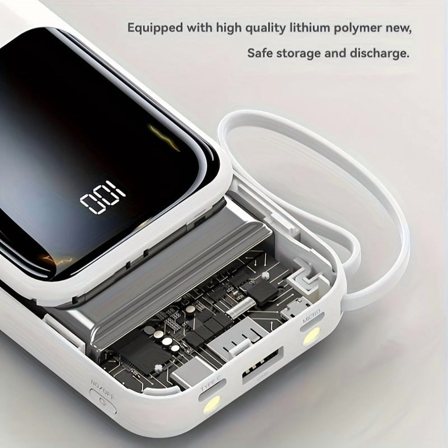 20000mAh Small Power Bank, 20W Charging Portable Power Bank, Slim Portable Charger LED Display, Small External Battery Pack Mobile Phone Charger, Holiday Gifts, Large Capacity