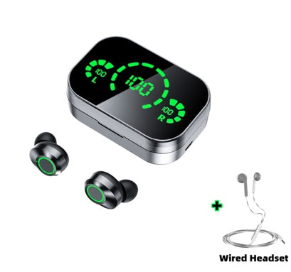 YD03 Wireless Bluetooth-compatible Headset TWS Large Screen Smart Digital Display In Ear Breathing Light - EBS PLATFORM INC.