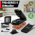 MÜELLERHOME 10-in-1, 8 Blade Vegetable Chopper, Mandoline Slicer, Onion Mincer, Cutter, Dicer, Veggie Chopper with Container, Kitchen Essentials & Gadgets, House Warming Gifts New Home, Black